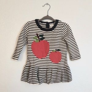 Baby Gap Apple Stripe Sweater Dress 6-12 Months